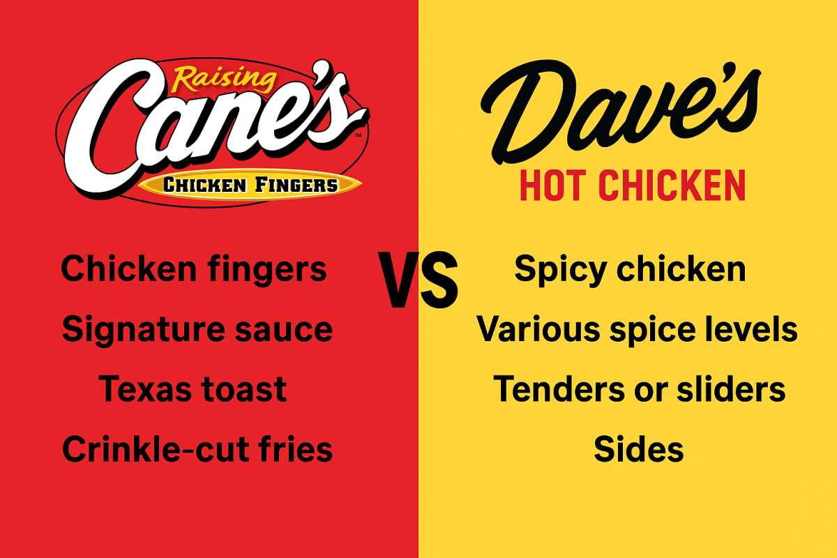 Raising Cane’s and Dave’s Hot Chicken