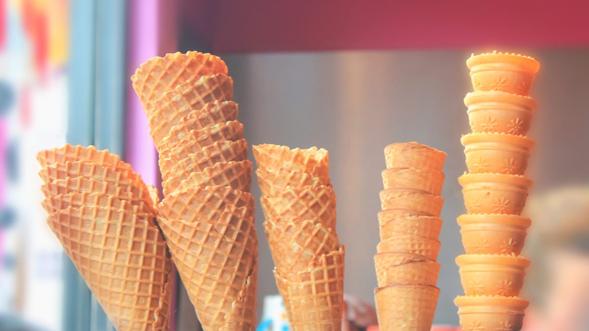 Variation ice cream cone shape